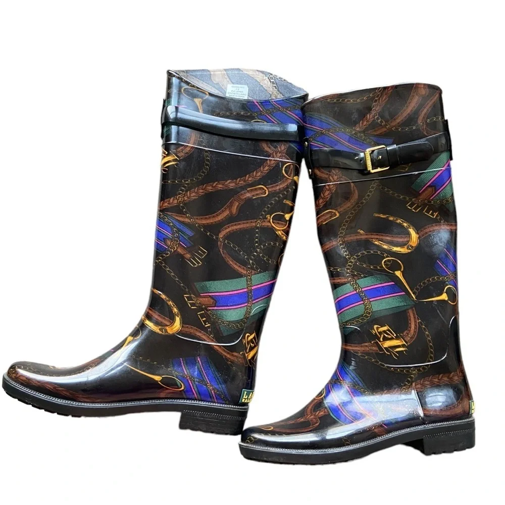 Ralph Lauren Rossalyn II Knee-High Rain Boots